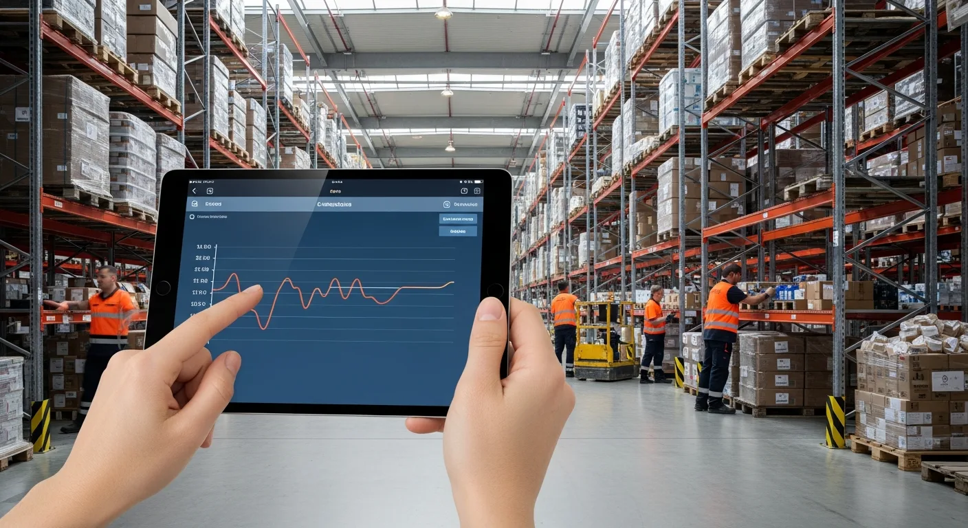 Interface de gestion d'équipe et entrepot logistique swarmapp.fr